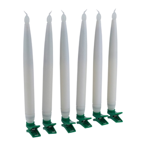 Al Saif Gallery Glowing Candle, 6 Pieces, Long - White product image