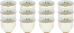 Al Saif Gallery Porcelain Coffee Cup Set, 12 Pieces, 100 Ml - Beige product image 1