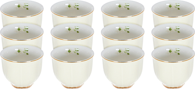 Al Saif Gallery Porcelain Coffee Cup Set, 12 Pieces, 100 Ml - Beige product image 1