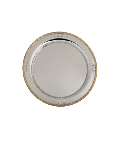 Tofaria sword steel presentation, 40 x 40 x 2 cm, gold-silver edges product image 1