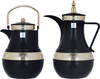 Al Saif Gallery Amal thermos set, 1+1 litre, gilded, 2 pieces - black product image 1