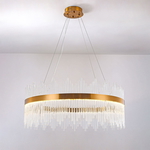 Modern aluminum Mishkati chandelier, 100 cm, 90 watts - gold product image 2