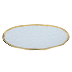 Al Saif Gallery Porcelain Serving Plate, 14 inches, oval - white product image 1