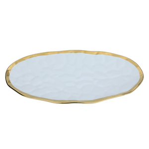 Al Saif Gallery Porcelain Serving Plate, 14 inches, oval - white product image