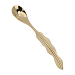 Al Saif Gallery Steel Tea Spoons Set, Leaf Handle, Japanese, 6 Pieces - Gold product image 3