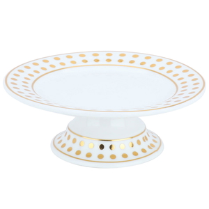 Al Saif Gallery Porcelain Dessert Stand, 12 X 12 X 4.5 Cm, Round, Base - White product image