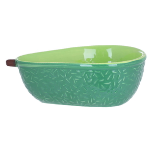 Al Saif Gallery Porcelain Avocado Shape Bowl, 18.8 x 13.2 x 6.9 cm - Green product image