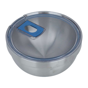 Al Saif Gallery Steel Food Container, 600 ml, Deep Round with Lid - Silver product image