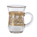 Saif Gallery Shahi Glass Bialat Set, 6 Pieces - Clear Gold product image 2
