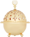 Steel Al Saif Gallery date, round, with lid - gold product image 1