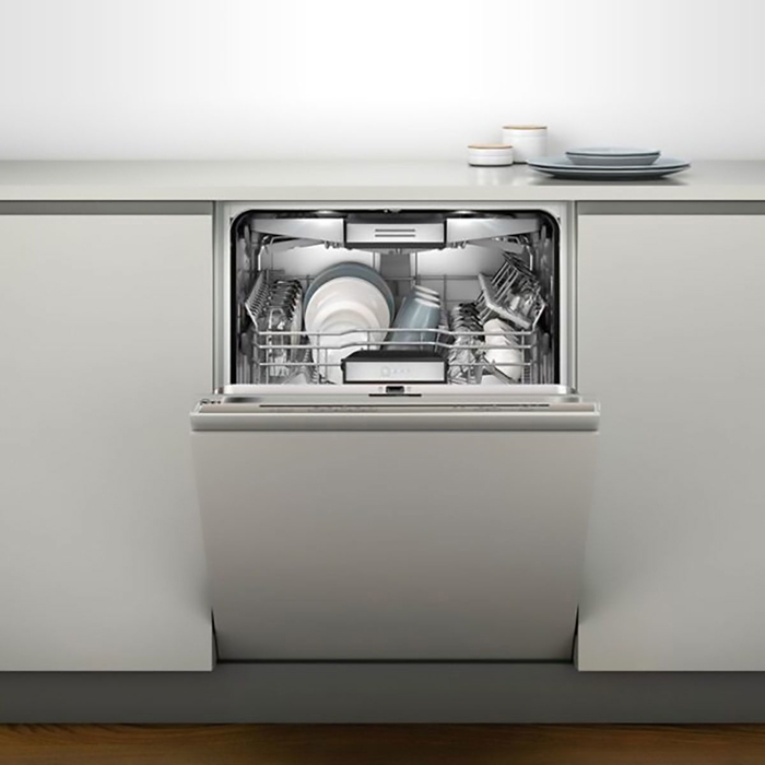 Midea Wqp147713F Built-In Dishwasher, 14 Liters, 5 Programs, 14 Places, Inverter - Silver product image 2