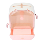 Al Saif Gallery Plastic Face Towel Storage Box, 26x15x24 cm - Pink product image 3