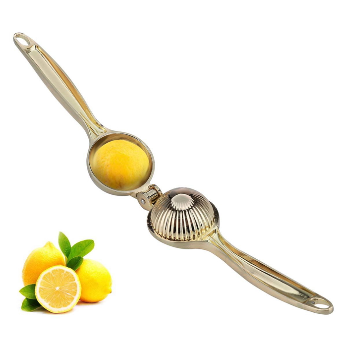 Al Saif Gallery Steel Manual Citrus Juicer, 20 x 6 cm - Gold product image 1