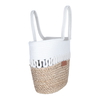 Al Saif Gallery wicker thermos bag, 48 x 38 cm - white beige product image 2