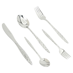 Al Saif Gallery steel cutlery set, 30 pieces, engraved - silver product image 1