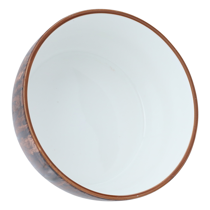 Al Saif Gallery Porcelain Bowl, 15 X 15 X 7 Cm - Wooden product image 2