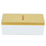 ِِAlsaif Gallery Wood Storage Box, 26.5×9.6×10 cm, Engraved - white product image 1