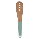 Al Saif Gallery wooden spoon, silicone handle, perforated - green product image 2