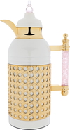 Sara plastic thermos set from Al Saif Gallery, 1 liter, pink-pearl crystal handle product image 9