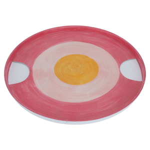 Al Saif Gallery steel serving plate, 26 x 26 x 2 cm, round - multi-colored product image