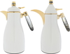 Al Saif Gallery Maimouna Steel Thermos Set, 2 Pieces, 1/1 Liter - Pearl product image 1