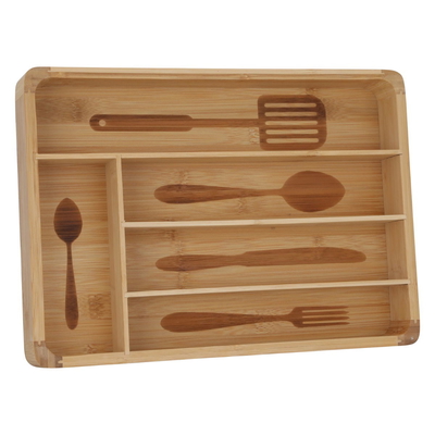 صندوق أدوات ملاعق خشب السيف غاليري، 5 خانة - خشبي product image 1