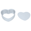 Al Saif Gallery aluminum oven tray, 2 x 6 cm, heart, with movable base - silver product image 2