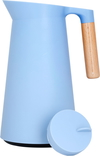 Timeless Linda Glass Thermos, 1 Liter, Wooden Handle - Light Cyan product image 4