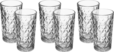 Al Saif Gallery Glass Cups Set, 6 Pieces - Clear product image 1