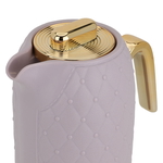 Timeless plastic rattan thermos, 1 liter, gold-purple handle product image 4