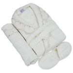 Mora Cotton Bathrobe Set, 50x90 cm, Spanish, 11 Pieces - Beige product image 2