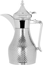 Tamim Steel Al Saif Gallery Dallah, 1 Liter, Pressure - Silver product image 1