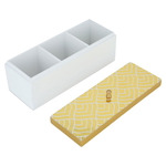 ِِAlsaif Gallery Wood Storage Box, 26.5×9.6×10 cm, Engraved - white product image 2