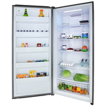 Edison No Frost Refrigerator, 598 litres, 21 feet, freezer conversion feature - silver product image 3