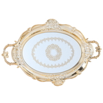 Al Saif Gallery Plastic Glass Serving Tray, 42 X 30 X 2 Cm - Gold product image 1