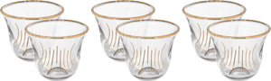 Al Saif Gallery Glass Cupssaucers Set, 6 Pieces, 60 Ml - Clear product image