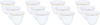 Al Saif Gallery Arabic coffee cups set, 12 pieces, 100 ml, gold-white rims product image 1