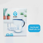 جيك بلاستيك بلوري، 3.5 لتر، مع فلتر - أزرق product image 1