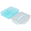 Al Saif Gallery plastic lunch box, 1 liter, 4 containers - blue product image 2