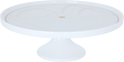 Al Saif Gallery porcelain cake serving stand, round, lid, plates - white product image 2