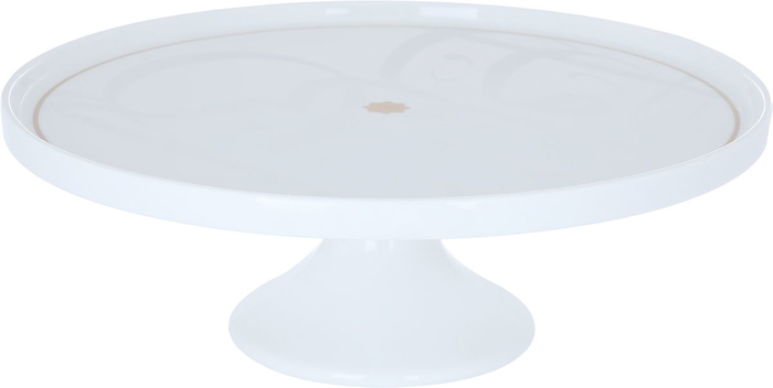 Al Saif Gallery porcelain cake serving stand, round, lid, plates - white product image 2