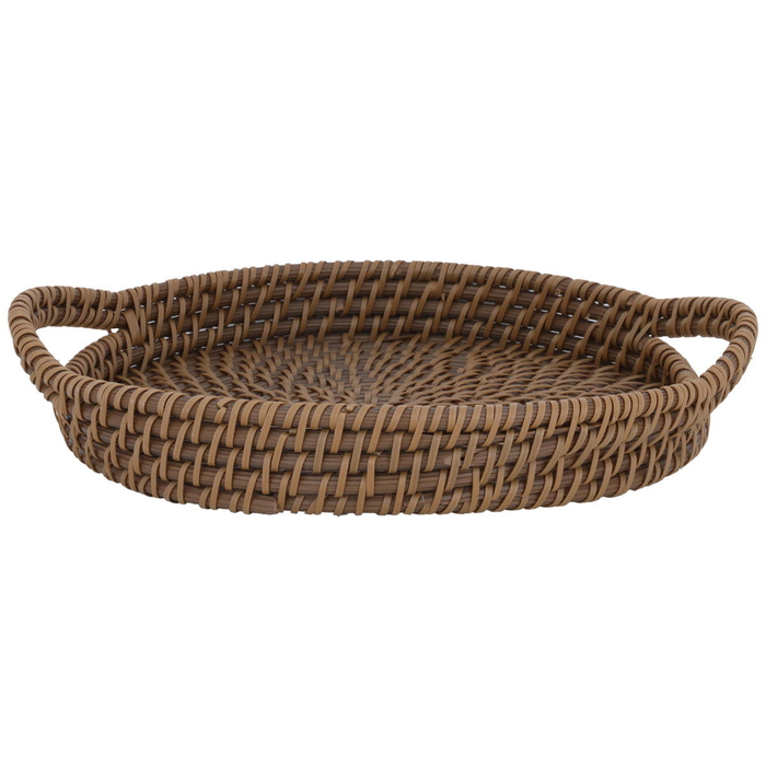 Tofariyah Al Saif Gallery wicker, round, with handle - brown product image 2