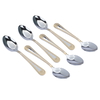 Al Saif Gallery Steel Sweet Spoons Set, 6 Pieces - Silver product image 1