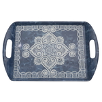 Al Saif Gallery Melamine Serving Tray, 46 x 31 x 2 cm, Rectangle, Embossed - Blue product image 3