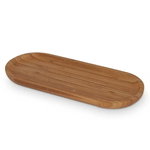 Al Saif Gallery wooden sweet serving dish, 34 x 14 x 2 cm, oval, medium - brown product image 1