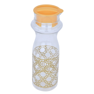 Al Saif Gallery plastic bottle, 650 ml, engraved with golden circles - clear product image