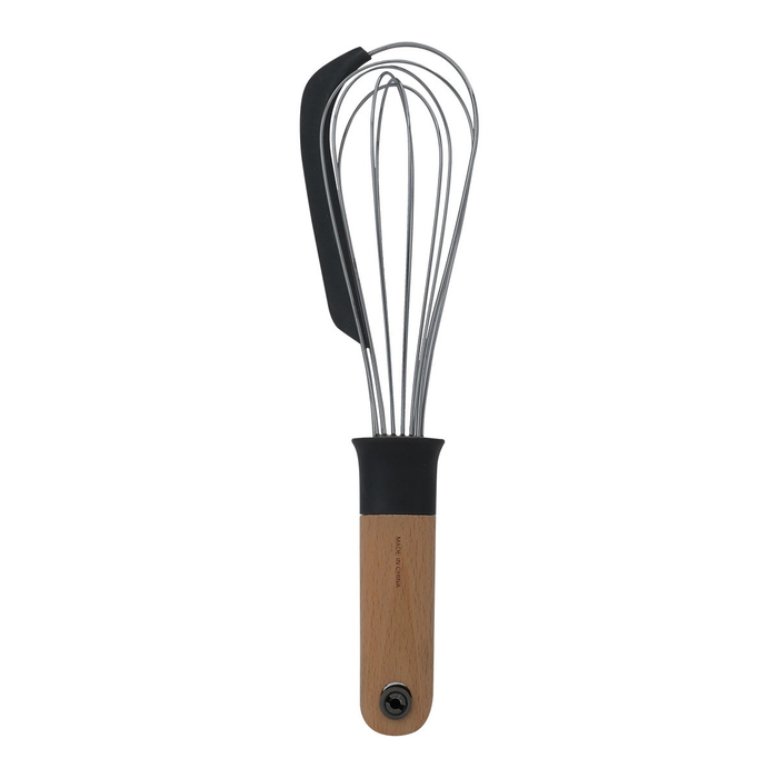 Al Saif Gallery Steel Egg Beater, Wooden Handle - Black product image 2