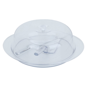 Al Saif Gallery Acrylic Cake Plate, 4 Pieces, With Clear Lid - Clear product image