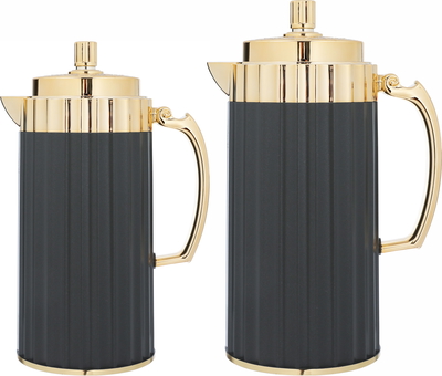 Al Saif Gallery Eva Plastic Thermos Set, 2 Pieces - gold Gray product image 1