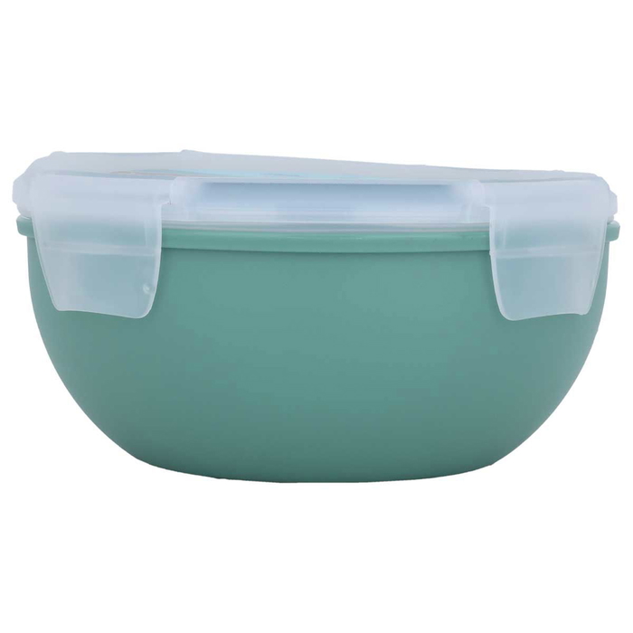 Al Saif Gallery plastic food container, 1 liter, deep, with lid - green product image 2